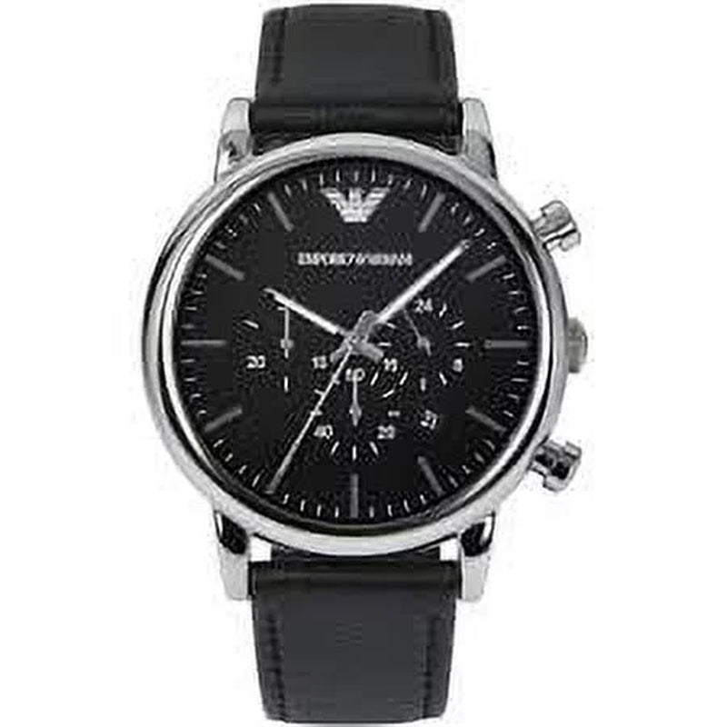 Classic Leather Chronograph Mens Watch AR1828