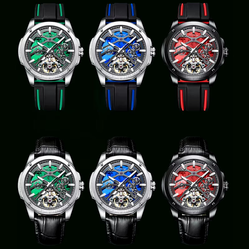 New Skeleton  Brand Tourbillon Automatic Mechanical Fashion Luminous Men'S Watch