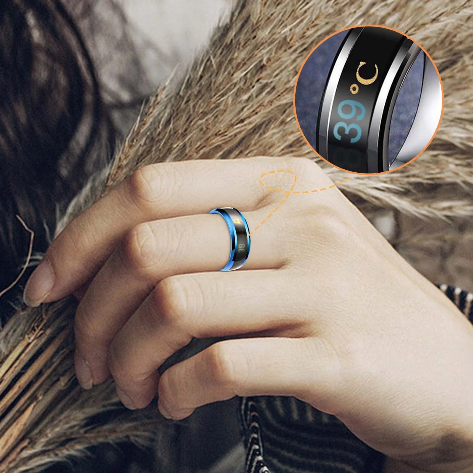 Nfc Mobile Phone Smart Ring Stainless Steel Ring Wireless Radio Frequency Communication Water Resistance Jewelry