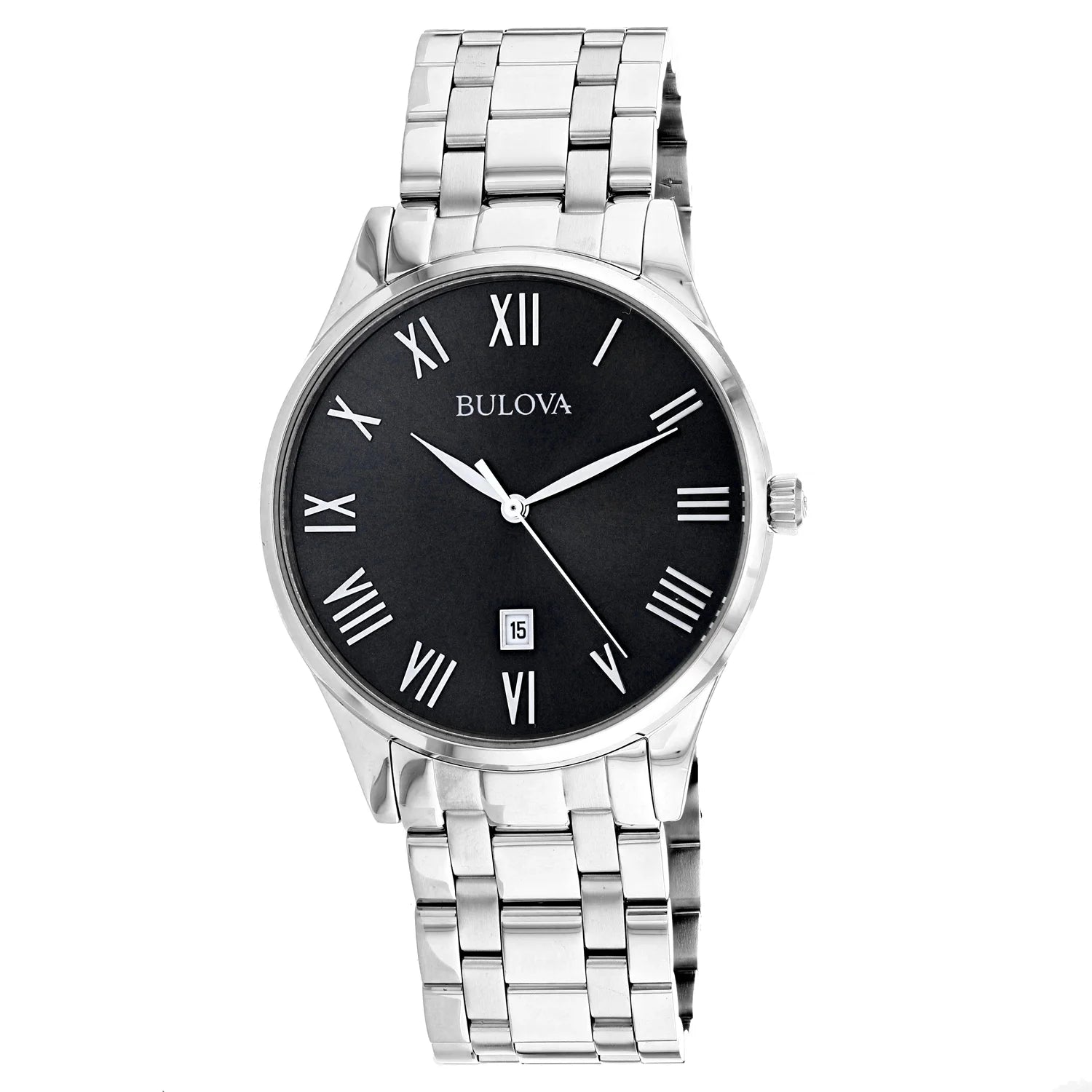 Men'S Classic Black Dial Watch - 96B261