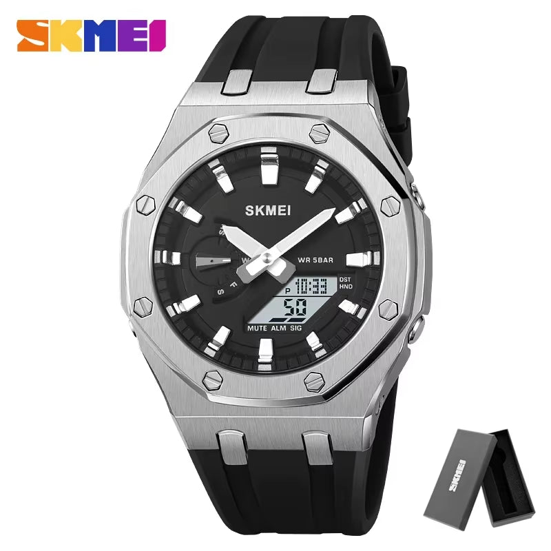 2243 Waterproof Night Glow Electronic Watch Student Electronic Watch Multi Functional Sports Men'S Watch